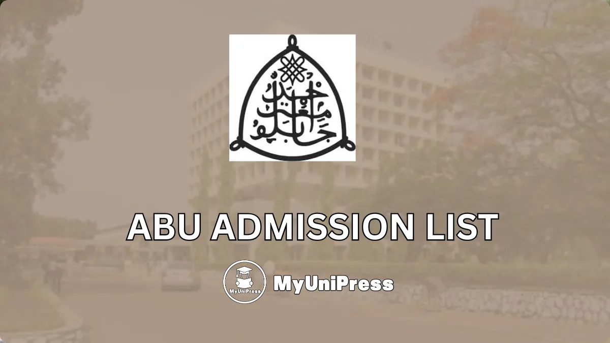 ABU Admission List