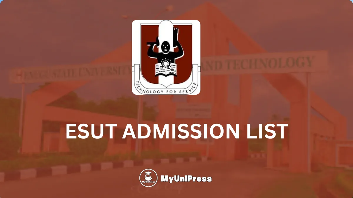 ESUT Admission List