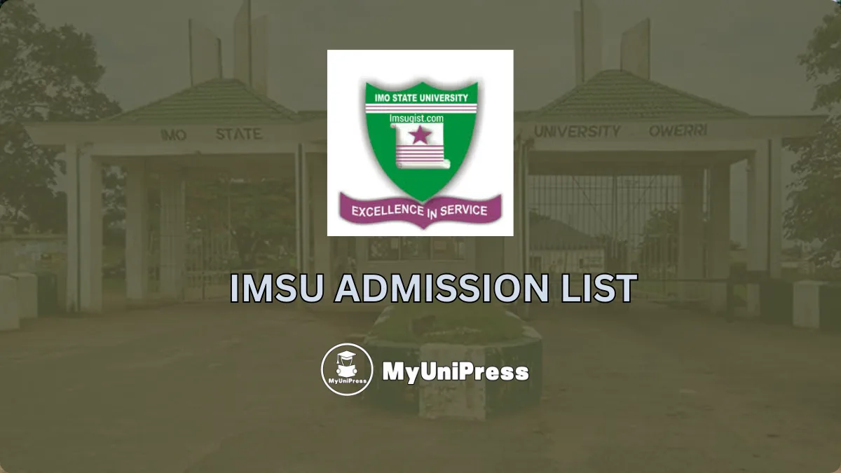 IMSU Admission List