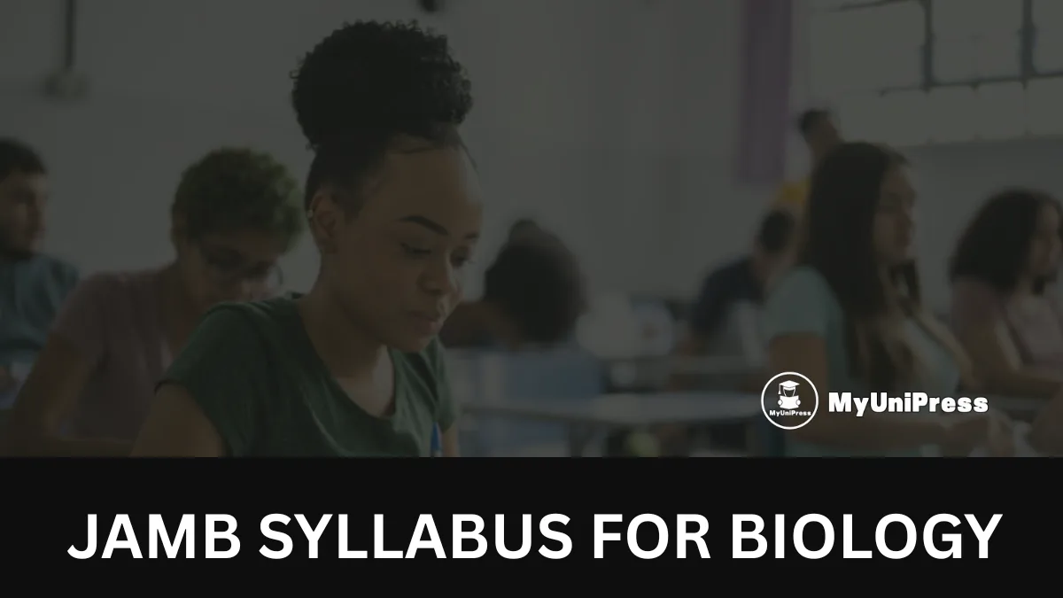 JAMB Syllabus For Biology