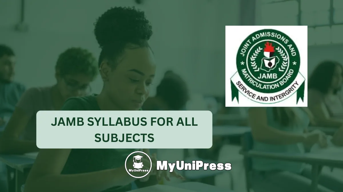 JAMB Syllabus for All Subjects